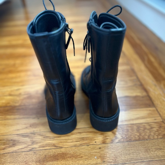 Vince Kady Lace-Up Leather Booties - 6M - Picture 5 of 12